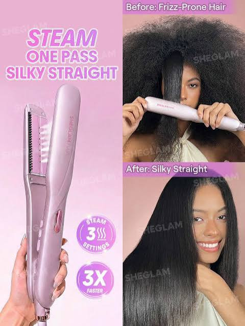 دستگاه اتو مو شیگلم مدل Sleek Chic Twist Kiss Flat Iron با تکنولوژی ضد وز، برقی شیگلم