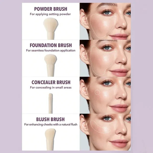 ست براش ۸ تیکه شیگلم مدل pro core brush kit