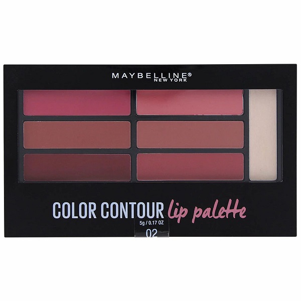 پالت کانتور و رژ لب Blushed Bombshell میبلین